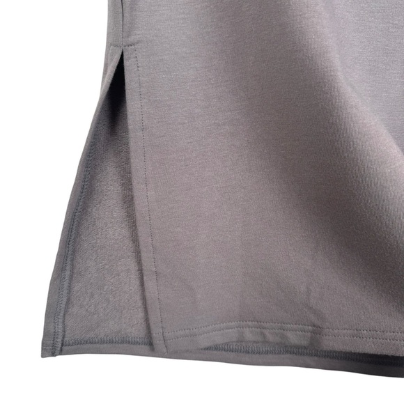 Gilmour Bamboo French Terry Slash Pocket Skirt size Large Gray Pull on - Picture 5 of 8